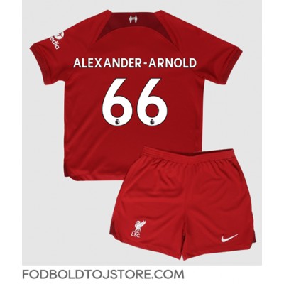 Liverpool Alexander-Arnold #66 Hjemmebanesæt Børn 2022-23 Kortærmet (+ Korte bukser)